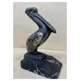 Brass pelican book end