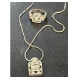 Ring and necklace set