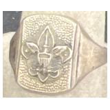 Sterling silver Girl Scout ring