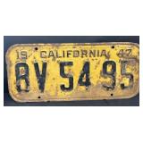 1947 California license plate