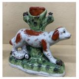 Pottery dog vase