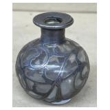 Perfume bottle with sterling silver 999 design
