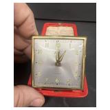 Seven jewel travel clock made in Germany