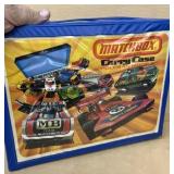 Matchbox carrying case with diecast cars