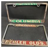 Cincinnati license plate covers