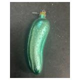 Glass pickle vintage Christmas ornament