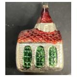 Church glass Christmas ornament