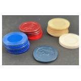 Vintage poker chips