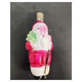 Santa Claus vintage Christmas lightbulb