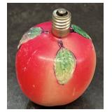 Apple Christmas vintage lightbulb