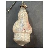 Santa Claus glass Christmas ornament
