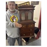 Child's Walnut Cupboard, 2 pc. SUPER!