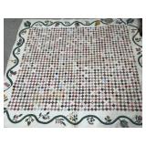 Impressive Vining / Postage Stamp Quilt 6' x 6 1/2