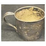 1847 Rogers brother soldered silver DAFFODIL cup