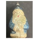 Santa Claus glass Christmas tree ornament