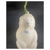 Glass bear vintage Christmas ornament