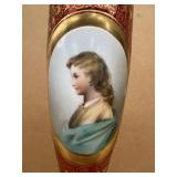 Cranberry Portrait Vase