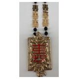 Chinese 'Double Happiness' Statement Necklace