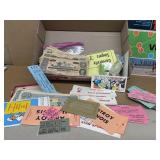 Tickets stubs, Big Ten magazine, miscellaneous