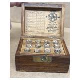 Vintage watchmakers timing washers cabinet