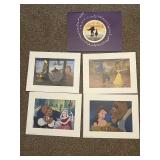Walt Disney's beauty and the beast lithograph
