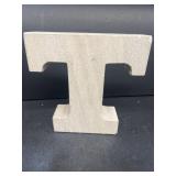 Limestone T book and or paperweight