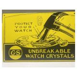 Protect your watch porcelain sign