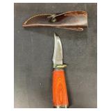 Hunting knife with sheath