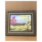 Clemmens of painting on canvas of trees