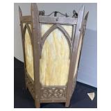 Stained glass light fixture