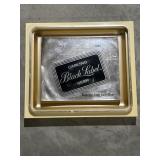 Black label advertising plastic sign