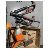 Hammer's pipe, wrench, miscellaneous tools