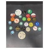 Purdue and other pin backs