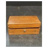 Antique wooden jewelry box