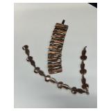 Copper bracelet and necklace