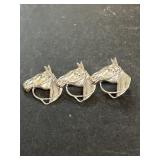 Sterling silver horse PIN