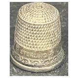 Sterling silver thimble
