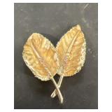 BSK leaf brooch