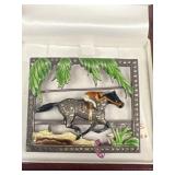 Sterling silver, racing horse pin
