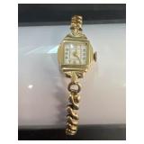 Swiss wrist watch marked 14K