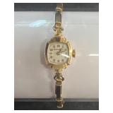 Bulova women's wrist watch marked 14K