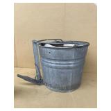 Galvanized mop, bucket