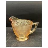 Amber glass creamer