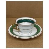 Meissen teacup, and saucer