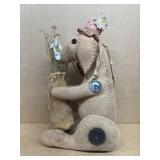 Primitive bunny, hand stitched