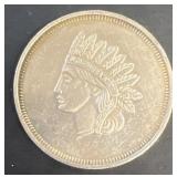 1 oz. silver Indian head round