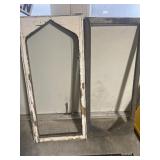 White paint wood frames