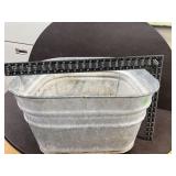 Galvanized wash tub