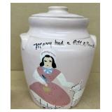Ransburg pink cookie jar Mary had a little lamb