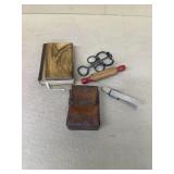 Wooden New Testament, cigarette pack holder,